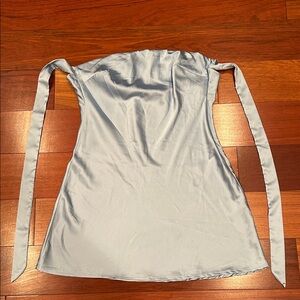 Ladies size 4 light blue Princess Polly Strapless slip dress